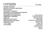 Citizen CX-146 Manual do usuário