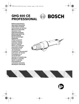Bosch GHG 600 CE Manual do proprietário