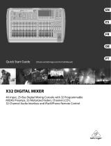 Behringer X32 DIGITAL MIXER Manual do proprietário