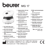 Beurer MG 17 Spa Manual do usuário