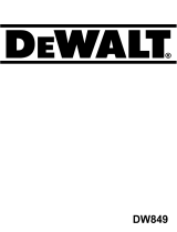DeWalt DW849 T 2 Manual do proprietário