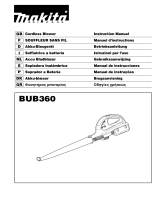 Makita BUB360 Manual do proprietário