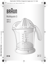Braun Presse-agrumes 20w Blanc - Mpz9 Manual do proprietário