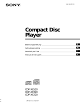 Sony CDP-XE520 Manual do proprietário