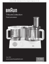 Braun MQ3020 WH PESTOMQ3025 WH OMELETTEMQ3045 WH APERTIVE Manual do proprietário