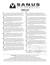 Sanus Systems VMF220-B1 Manual do usuário