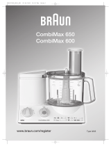 Braun CombiMax 600 Küchenmaschine Manual do proprietário