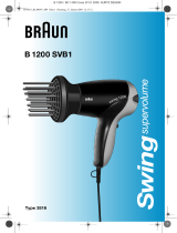 Braun B1200 SVB1,  swing supervolume Manual do usuário