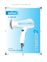 Braun 3541 C1800 DF creation2 Manual do usuário