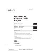Sony CDX-3000 Manual do proprietário