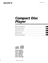 Sony CDP-XB920 Manual do proprietário