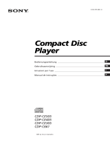 Sony CDP-CE405 Manual do proprietário