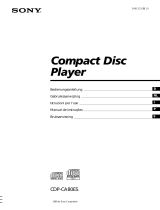 Sony CDP-CA80ES Manual do proprietário