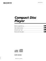 Sony CDP-CE535 Manual do proprietário