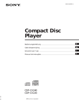 Sony CDP-CX220 Manual do proprietário