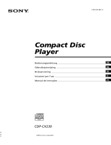 Sony CDP-CX230 Manual do proprietário