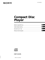 Sony CDP-CX235 Manual do proprietário