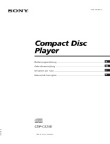 Sony CDP-CX250 Manual do proprietário