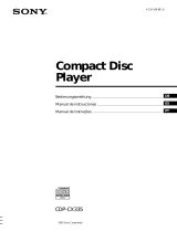 Sony CDP-CX335 Manual do proprietário