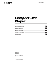 Sony CDP-XA20ES Manual do proprietário