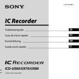 Sony ICD-UX80 Manual do proprietário
