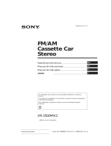 Sony XR-3500MK2 Manual do proprietário