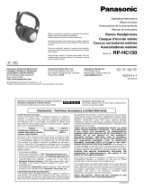 Panasonic RP-HC150 Instruções de operação