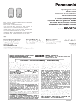 Panasonic RP-SP58 Manual do usuário