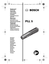 Bosch PLL 5 Manual do proprietário