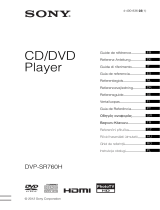 Sony DVP-SR760H Manual do proprietário