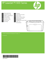 HP LaserJet P1500 Printer series Guia de usuario