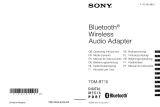 Sony TDM-BT10 Manual do proprietário