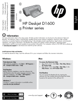 HP Deskjet D1600 Printer series Guia de referência