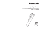 Panasonic ER-GS60 Manual do proprietário