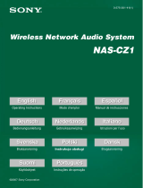 Sony NAS-CZ1 Manual do proprietário