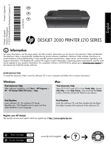 HP Deskjet 2000 Printer series - J210 Guia de instalação