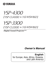 Yamaha YSP-3300 Manual do proprietário