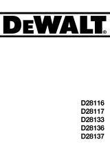DeWalt D28137 Manual do proprietário