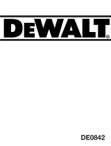 DeWalt DE0842 Manual do usuário