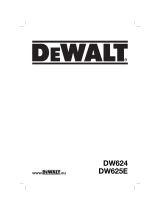 DeWalt DW624 Manual do proprietário