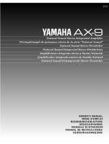 Yamaha AX-9 Manual do proprietário