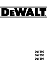 DeWalt DW394 T 4 Manual do proprietário