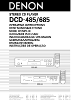 Denon DCD-485 Manual do proprietário