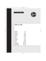 Hoover HDC 75 TEX Manual do usuário