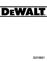 DeWalt D215821 Manual do proprietário