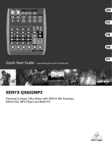 Behringer XENYX QX602MP3 Manual do usuário