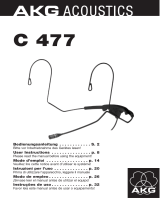 AKG C 477 Manual do proprietário
