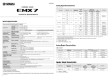 Yamaha EMX7 Powered Mixer Especificação