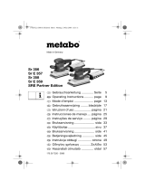 Metabo SR E 357 Instruções de operação