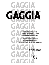 Gaggia Titanium Manual do usuário